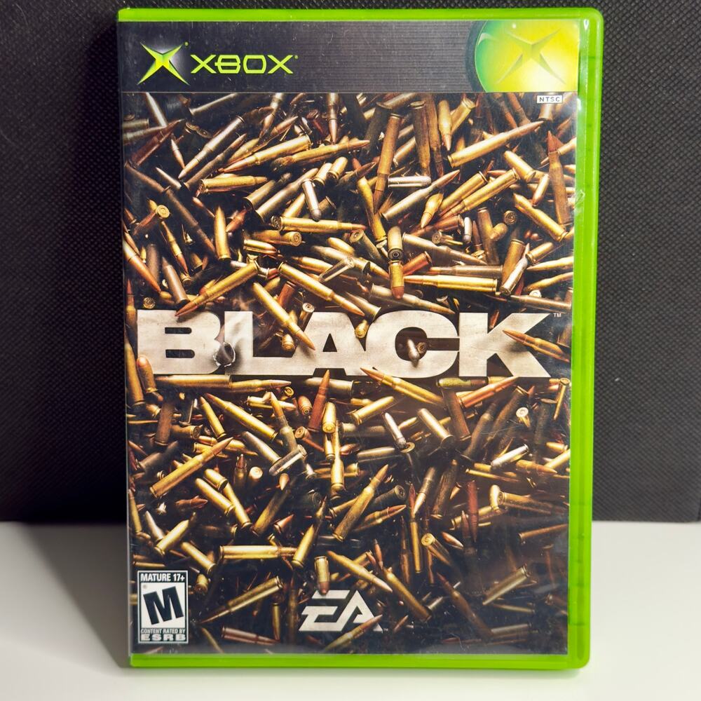 BLACK FPS Videogame (Microhsoft Xbox, 2006) Complete w/ Case & Manual